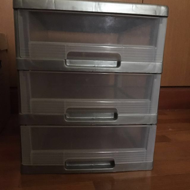 3 Drawer Plastic Compartment Organizer Desk Organiser Fits A4