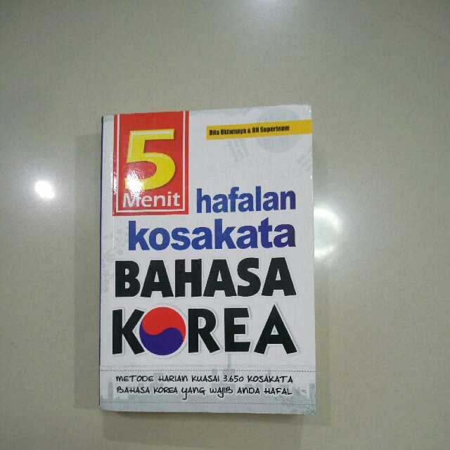 5 Menit Hafalan Kosakata Bahasa Korea Buku Alat Tulis Buku Di Carousell