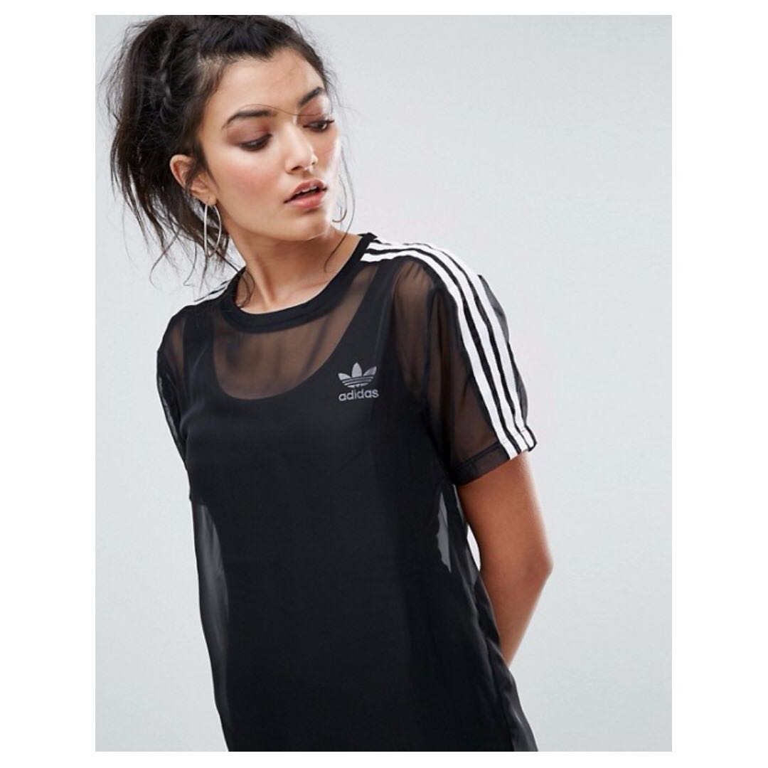 Sheer adidas dress store