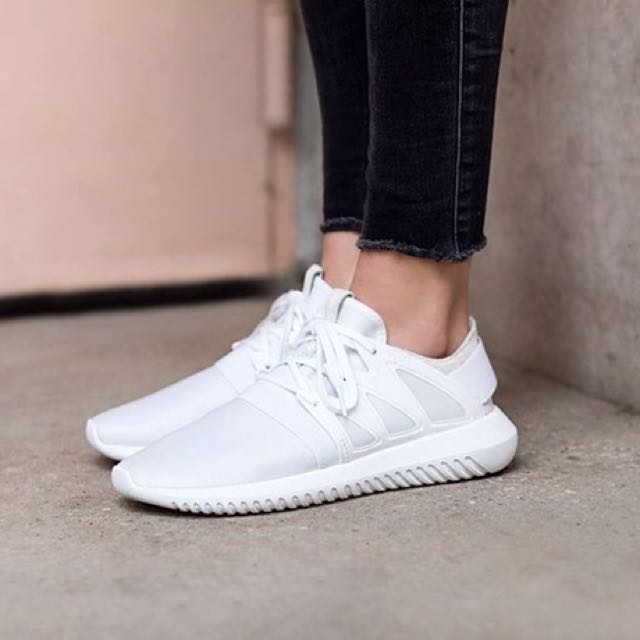 adidas tubular all white