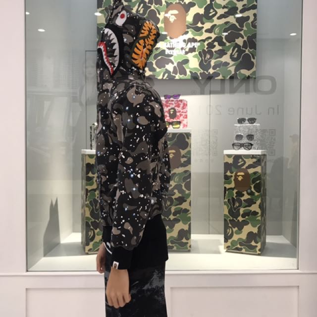 Bape luminous shark hoodie