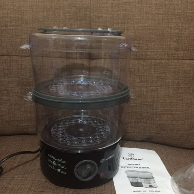 Caribbean electric steamer cps2005(black), TV & Home Appliances
