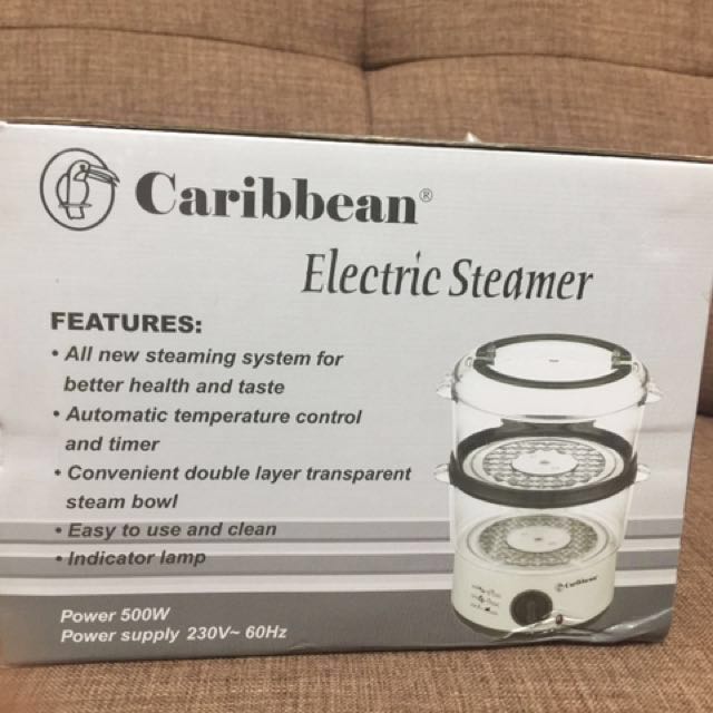 Caribbean electric steamer cps2005(black), TV & Home Appliances