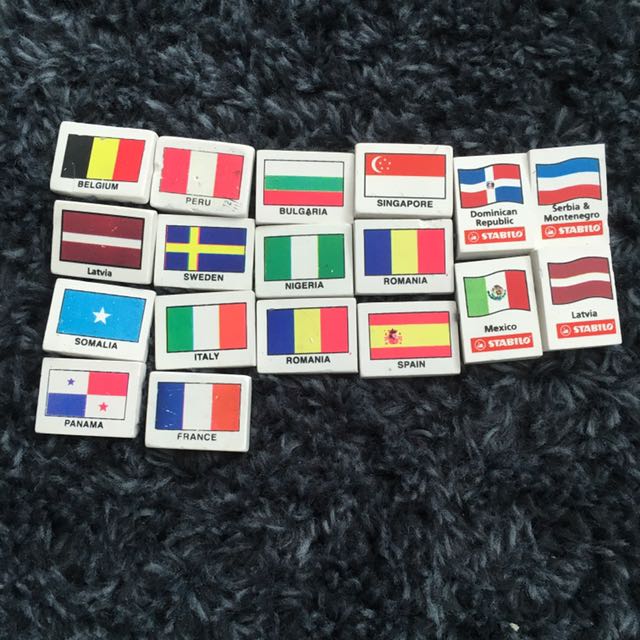 Country erasers rare double deckers included!, Hobbies & Toys