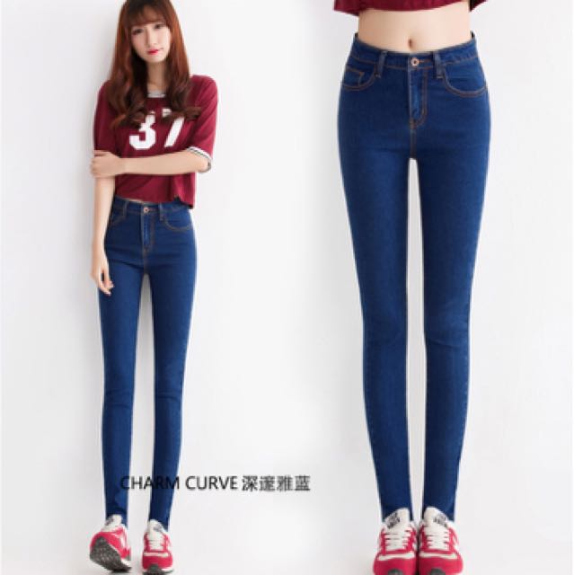 Elastic Korea jeans, Women's Fashion, Bottoms, Jeans & Leggings on ...