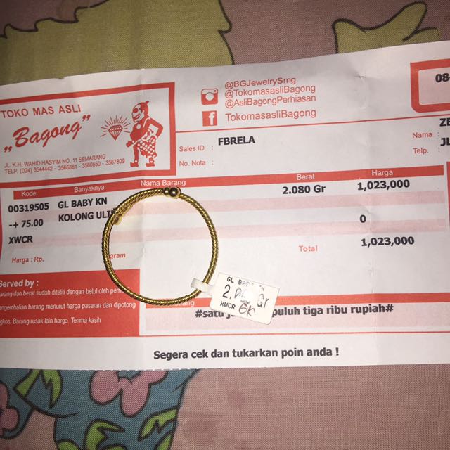 Gelang Mas Bayi Barang Mewah Aksesoris Di Carousell