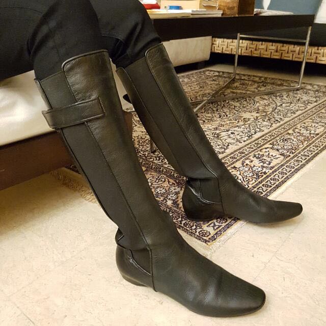 armani knee high boots