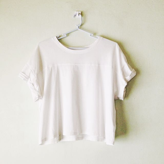 H\u0026M Divided White Hanging Shirt, Women 