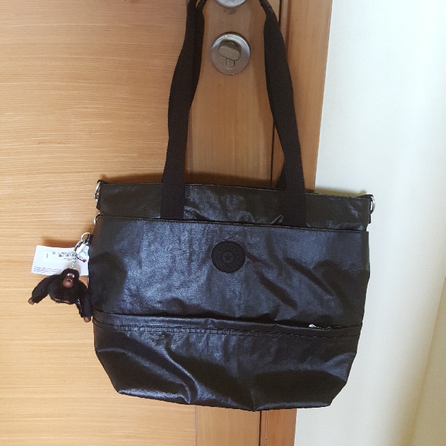 PRICE DROP 100 NOW Kipling Black Lacquer Tote From USA. Women s Fashion Bags Wallets Tote Bags on Carousell
