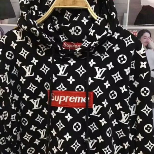 Supreme X Lv hoodie, Men's Fashion, Tops & Sets, Hoodies on Carousell