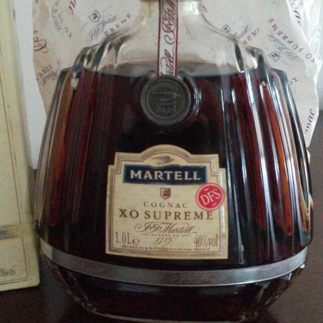 Martell XO Supreme 1-Litre, Food & Drinks, Alcoholic Beverages on