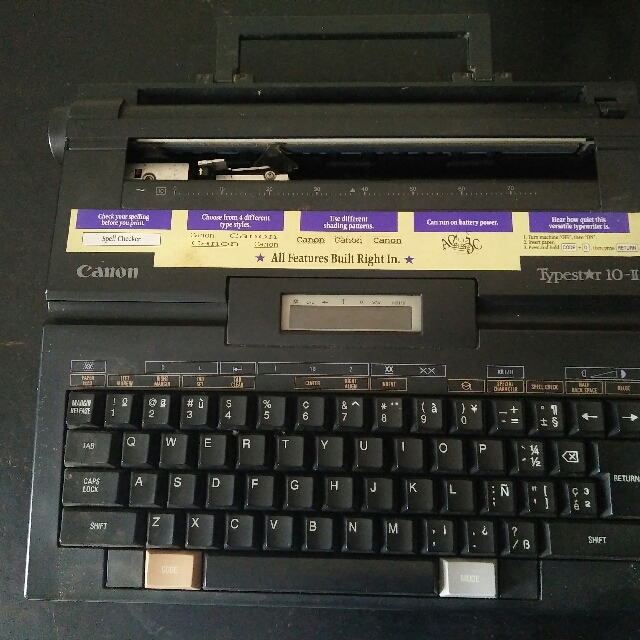 mesin ketik elektrik canon typestar 10 ii