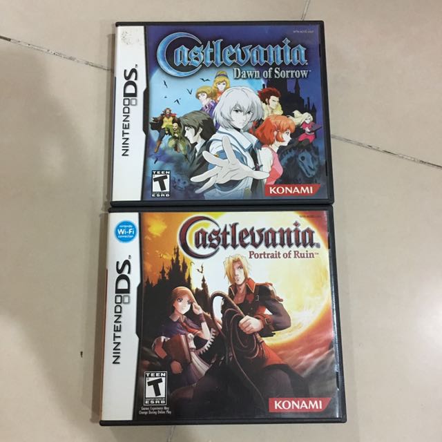 Nintendo Ds Nds Gameboy Game Boy Castlevania Castle Vania Dawn Of Sorrow Portrait Of Ruin Konami Video Gaming Video Games Nintendo On Carousell