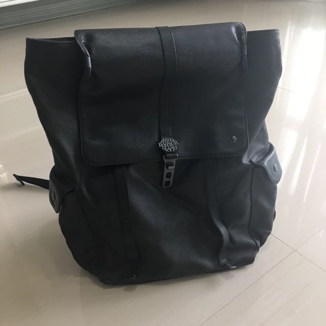 porter leather backpack