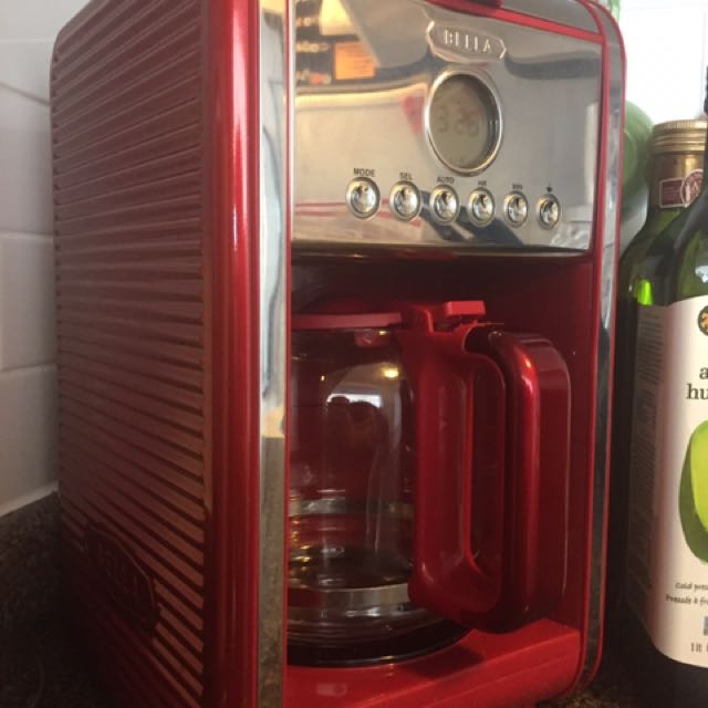 Bella red coffee maker online