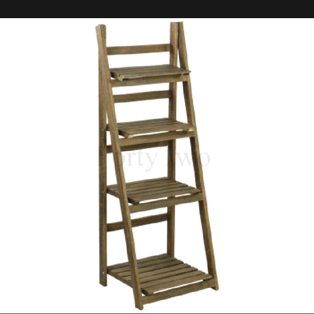 Rustic Wooden Ladder Rack display x2, Furniture & Home Living, Home