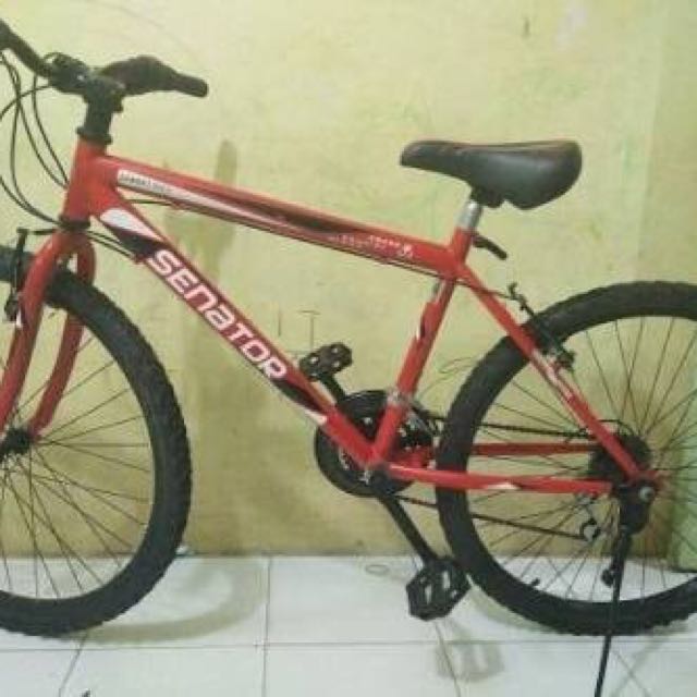 Sepeda Red Senator Mtb26 Motor Di Carousell