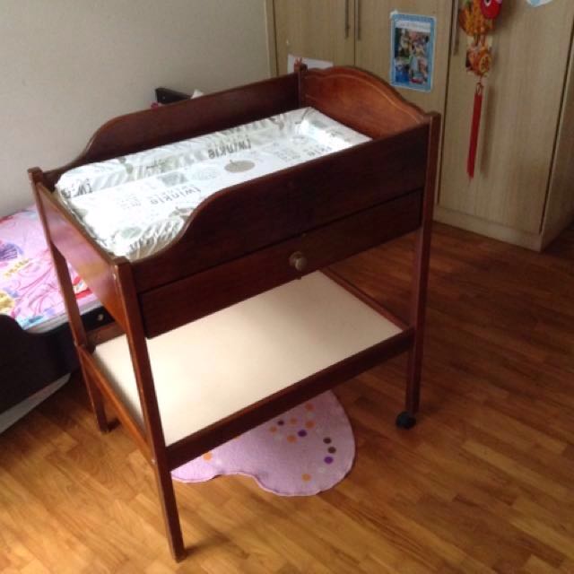solid wood changing table
