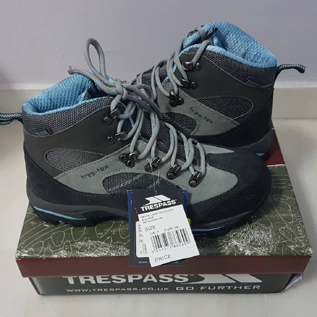 Trespass Womens Megism Trekking And Hiking Boots Sports Sports Games Equipment On Carousell
