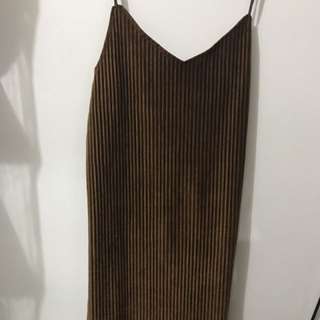 dress coklat