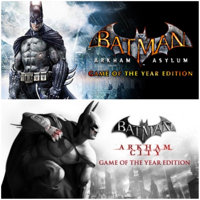 2 Games Bundle] Batman: Arkham City GOTY & Batman: Arkham Asylum GOTY (Steam  Code), Video Gaming, Video Games, PlayStation on Carousell