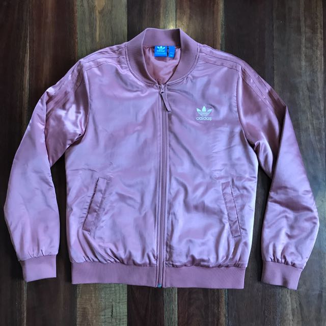 adidas bomber jacket womens pink