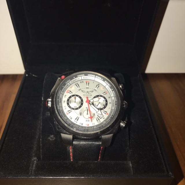 aviator f series world time tachymetre chronograph watch price