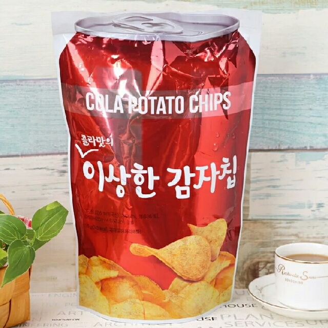 Large Pack Cola/Yogurt/Cider Potato Chips [Korea Style Snacks], Food