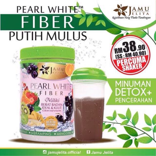 Pearl White Fiber Kesehatan Kecantikan Kulit Sabun Tubuh Di