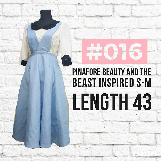 Pinafore Dress Beauty And The Beast Inspired Women S Fashion Dresses Sets Dresses On Carousell