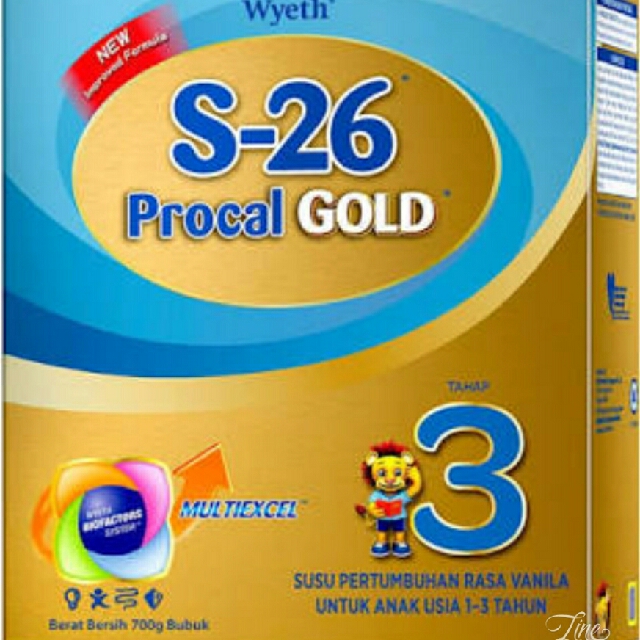 Procal Gold S26 Tahap 3 700gr Bayi Anak Perawatan Makanan