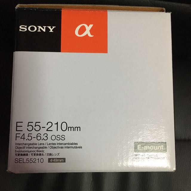 Sony 55-210mm F 4.5-6.3 SEL55210 E レンズ - レンズ(ズーム)
