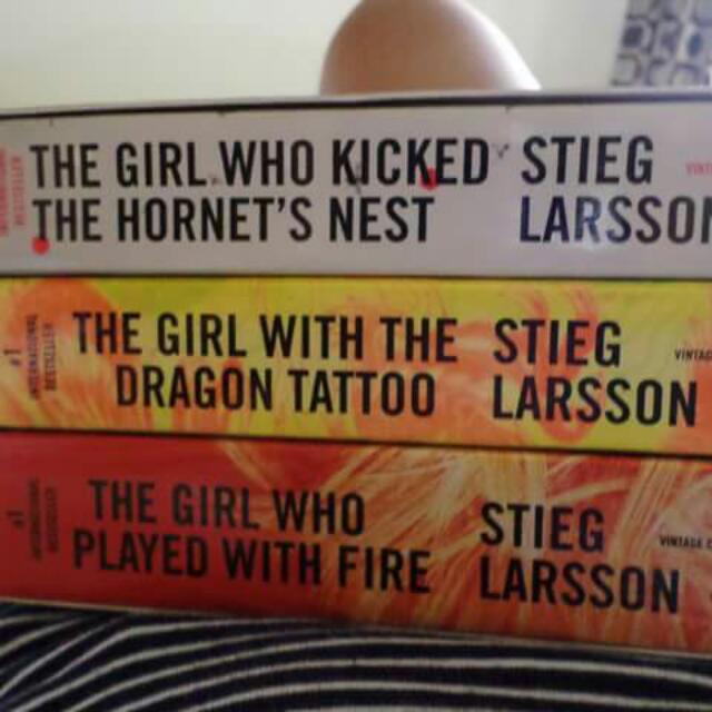 Stieg Larsson S 3 Book Series Of The Girl With The Dragon Tattoo Reg Price Php 800 00 Books Books On Carousell