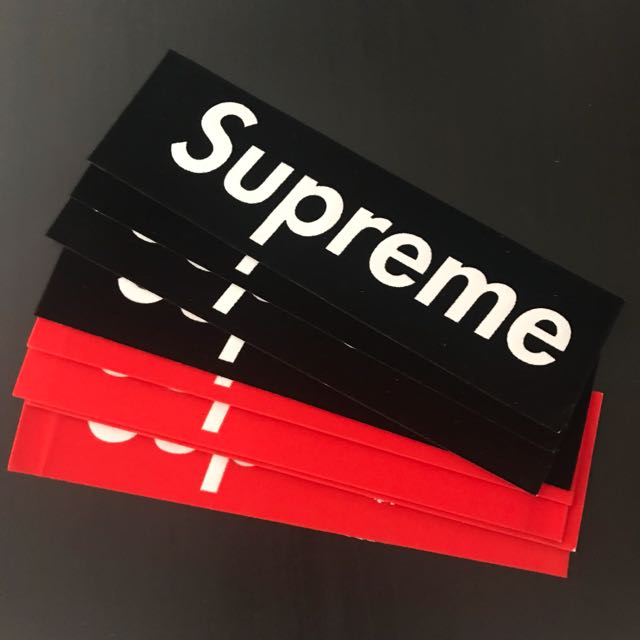 supreme felt sticker