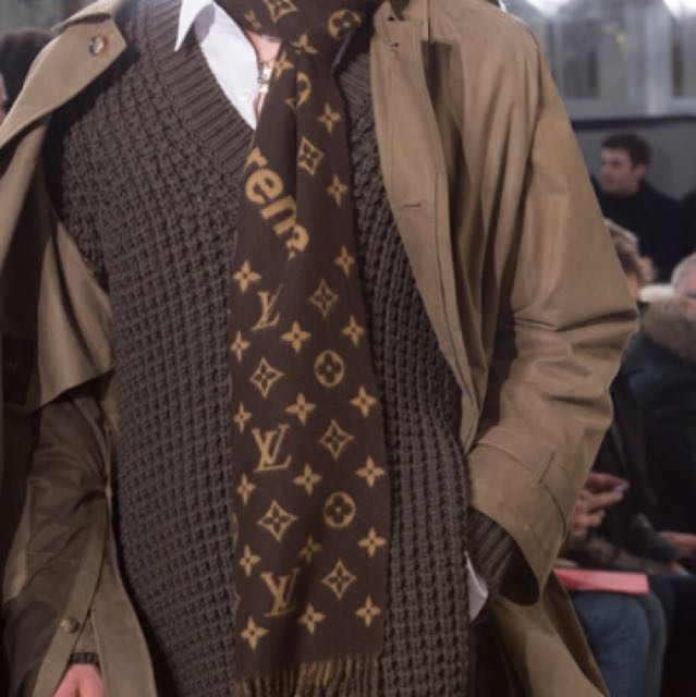 Supreme Louis Vuitton Scarf, Men's Fashion, Accessories On Carousell