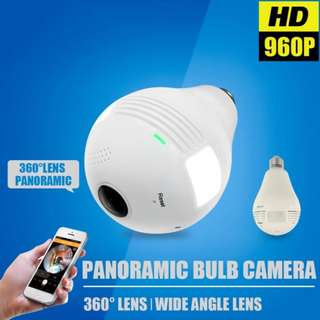 1.3MP 360 Degree WIFI Camera IP Camera Bulb Lamp CCTV Panoramic Surveillance Security Camera Motion Detection