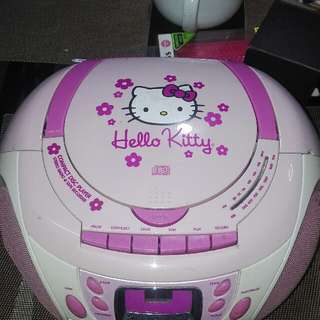 hello kitty cd casette radio