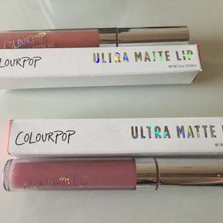 Colourpop Ultra Matte Lipsticks