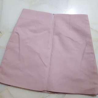 pink tall waist skirt