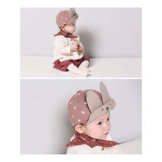 Baby rabbit ears cotton hat