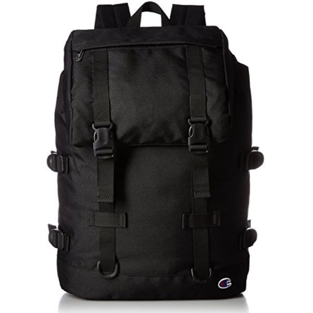 black and white champion backpack