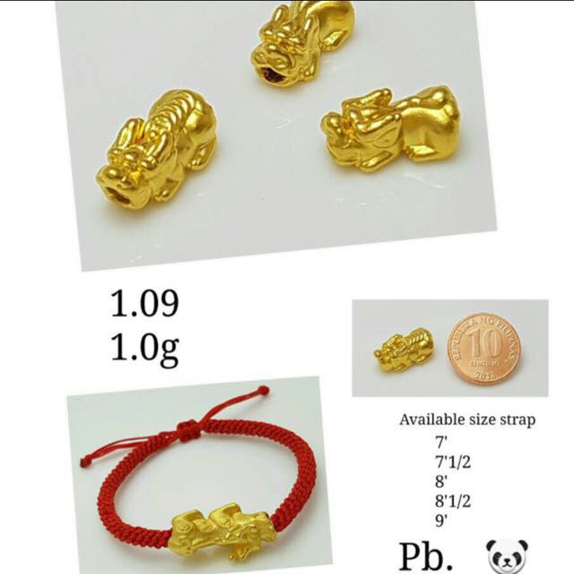Authentic Lucky Charm Bracelet 999 Gold Women s Fashion Jewelry