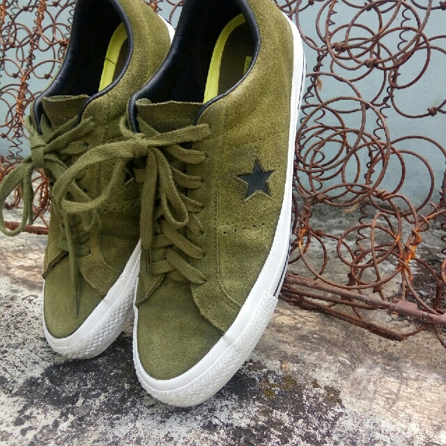 Converse one star skate imperial green sale
