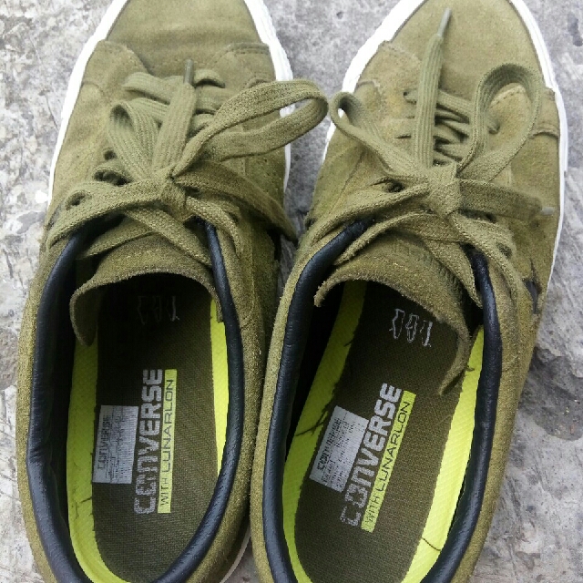 Converse one star top skate imperial green
