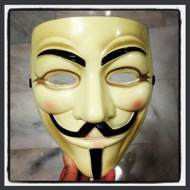 Guy Fawkes V For Vendetta Anonymous Mask Men S Fashion Clothes On Carousell