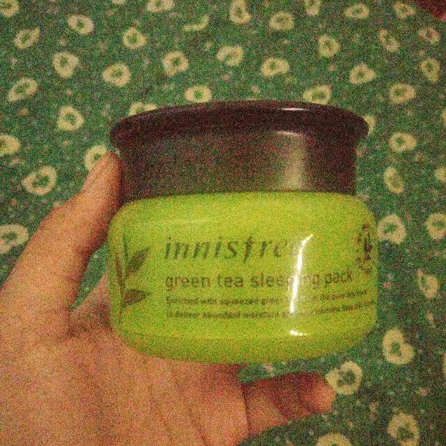 Innisfree Green Tea Sleeping Pack, Kesehatan & Kecantikan, Kulit, Sabun