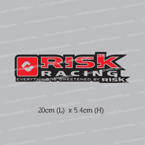 Motor Sport Risk Racing Sticker Decal Car Accessories On