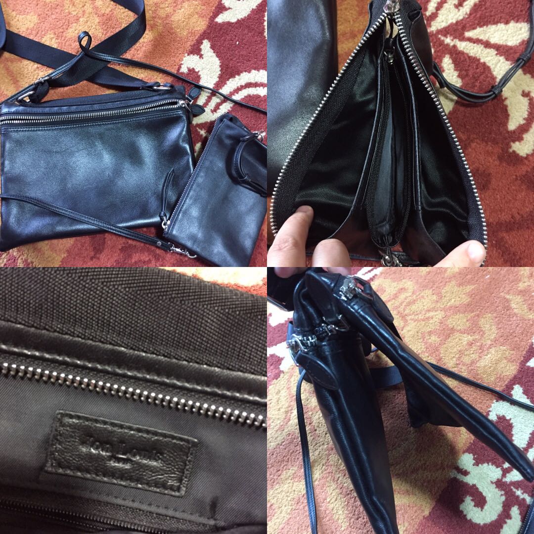 tas sling-bag Jon Louis Black Samantha Sling Bag