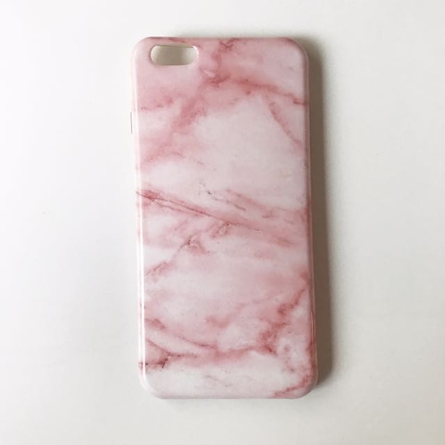 Pink Marble Iphone 6plus Case 粉紅色雲石手機軟殻全包邊 手提電話 電話 平板電腦裝飾 Carousell