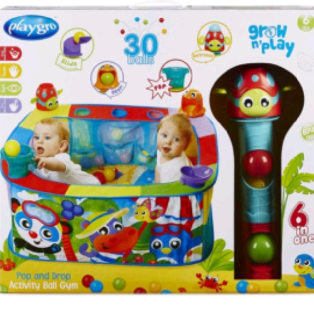 Playgro pop and drop activity ball pit hotsell